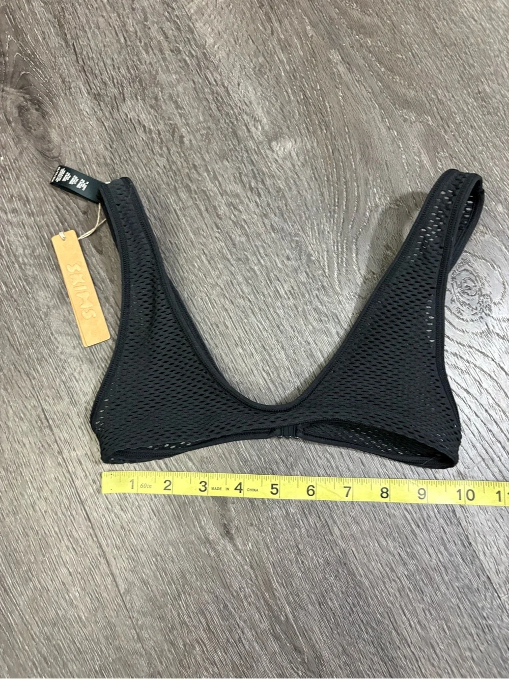 NWT SKIMS Size XS Onyx Perforated Seamless Skimpy Scoop Bralette Sexy Flirty - Picture 10 of 10